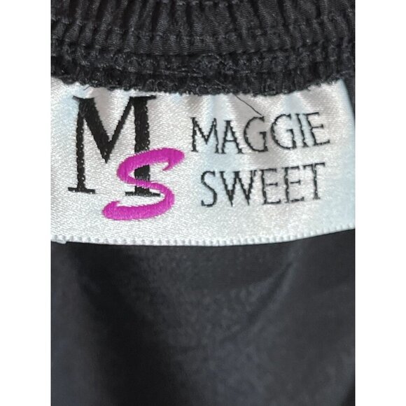 Maggie Sweet Chic Urban Maxi Skirt Set M Black Neutral Preppy Old Money Resort - Picture 2 of 14